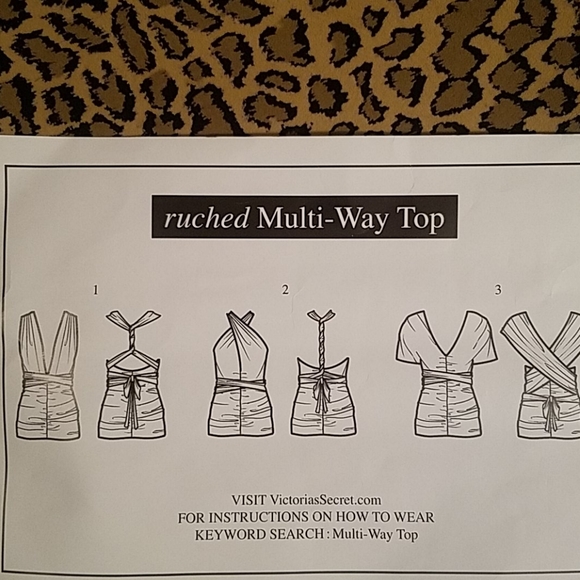 Victoria's Secret Tops - Victoria's Secret Python MULTI-WAY Top-NWT!